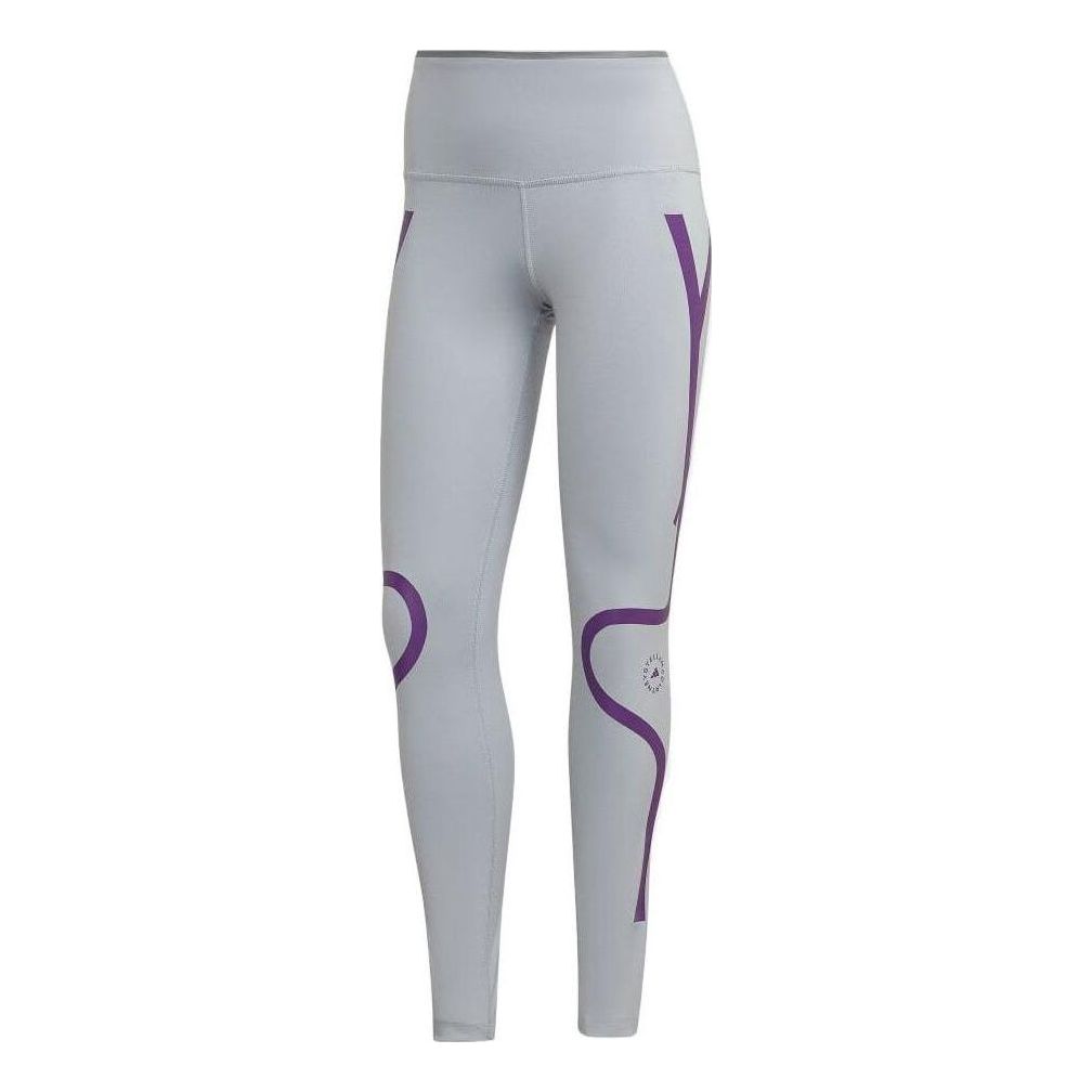(WMNS) adidas by Stella Mccartney TruePace Running High Waist Legging Asia Sizing 'Grey Purple' HI6135