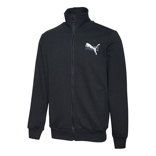 PUMA Casual Stand Collar Jacket IRIDESCENT Black - White 597903-51