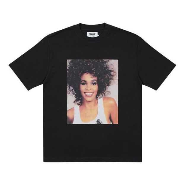 PALACE Character Pattern Round Neck Short Sleeve Unisex Black P19TS332