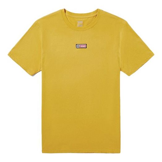 (WMNS) Vans Athleisure Casual Sports Short Sleeve Yellow VN0A4BRJ50X