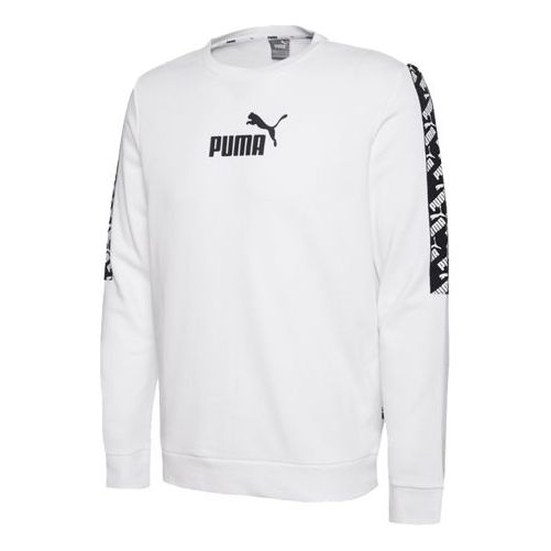 PUMA Logo Classic Printing Round Neck White 584096-02