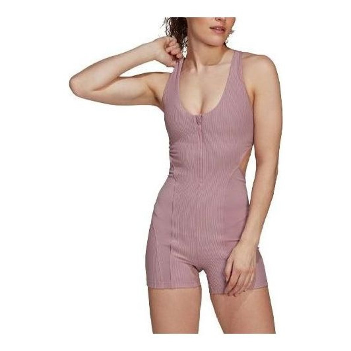 (WMNS) adidas Yoga Ribbed Bodysuit Asia Sizing 'Purple HD9545