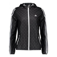 (WMNS) adidas Outer Jacket Asia Sizing 'Black White' AY4041