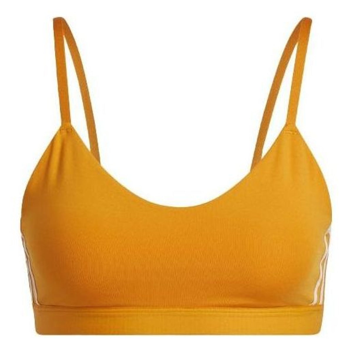 (WMNS) adidas All Me 3-Stripes Bra Asia Sizing 'Orange' GU7061