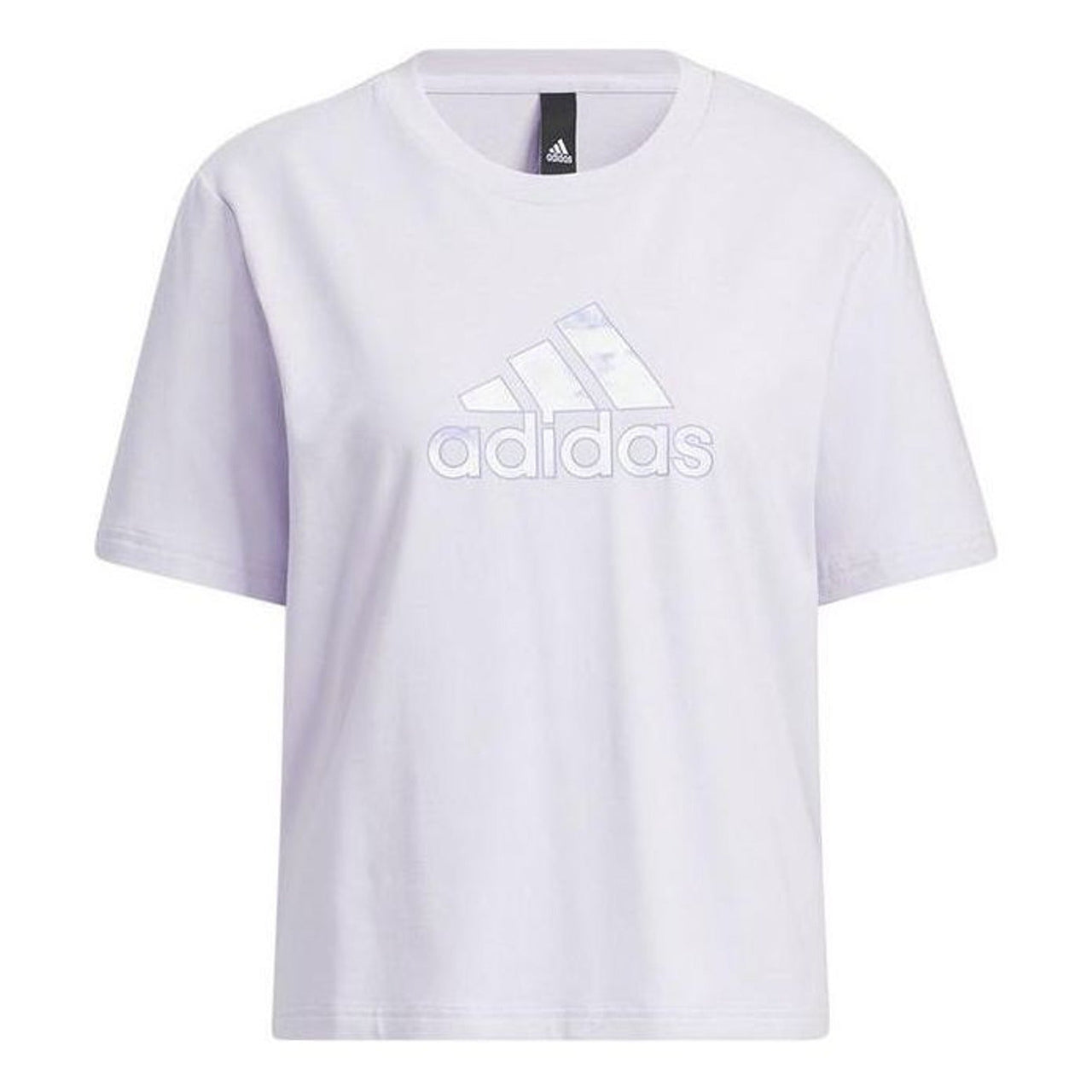 (WMNS) adidas Met Bos T-Shirt Asia Sizing 'Purple' HI6848