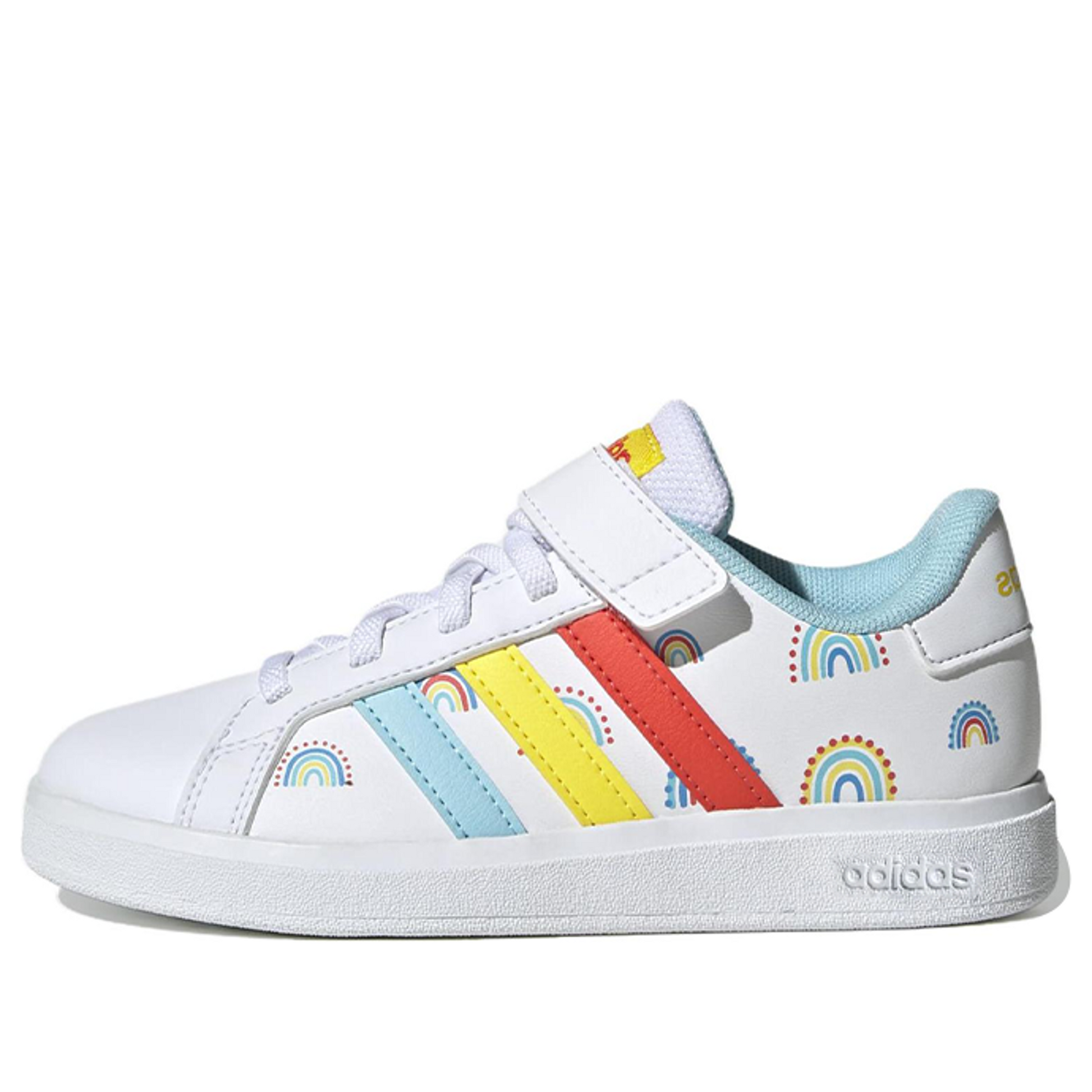 (GS) adidas Grand Court 2 'White Red Yellow' GY2457