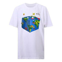 (GS) adidas x Lego Play Graphic T-Shirt Asia Sizing 'White Blue' HA4041