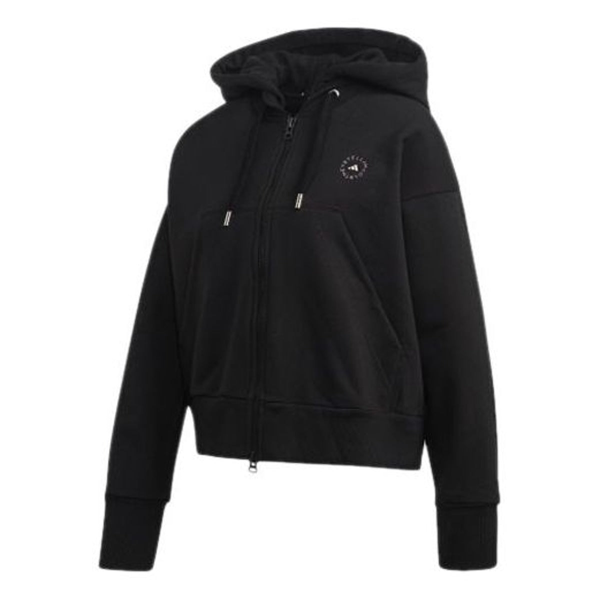 (WMNS) adidas by Stella McCartney Cropped Hoodie 'Black' GL4147