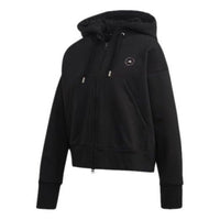 (WMNS) adidas by Stella McCartney Cropped Hoodie 'Black' GL4147