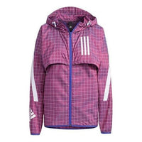 (WMNS) adidas W.N.D. Jacket Asia Sizing 'Red White' GM0686