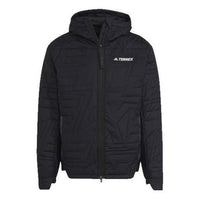 adidas Terrex MYSHELTER PrimaLoft Hooded Padded Jacket Asia Sizing 'Black' GQ3698