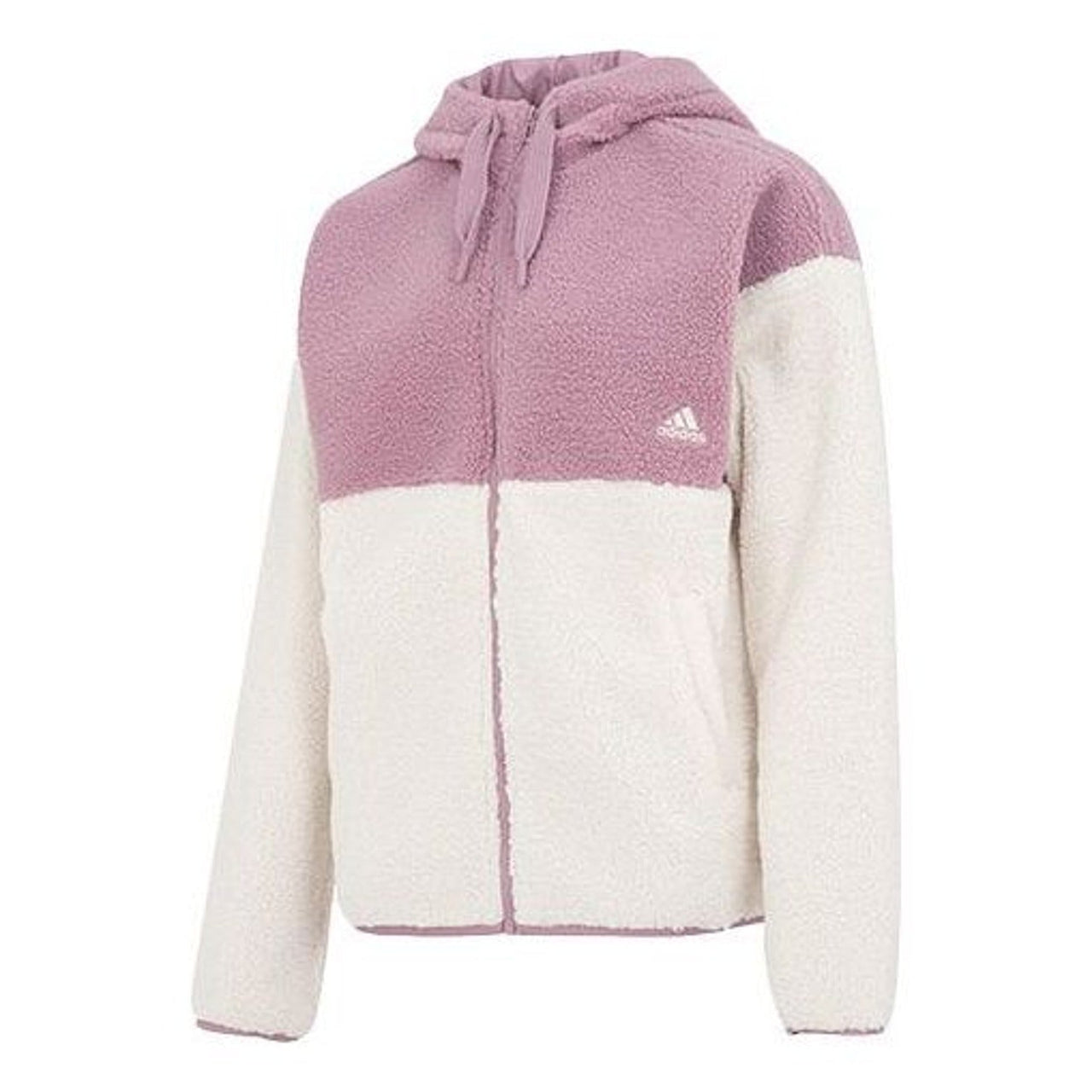 (WMNS) adidas BOS Fleece Jacket Asia Sizing 'Purple White' HN0670