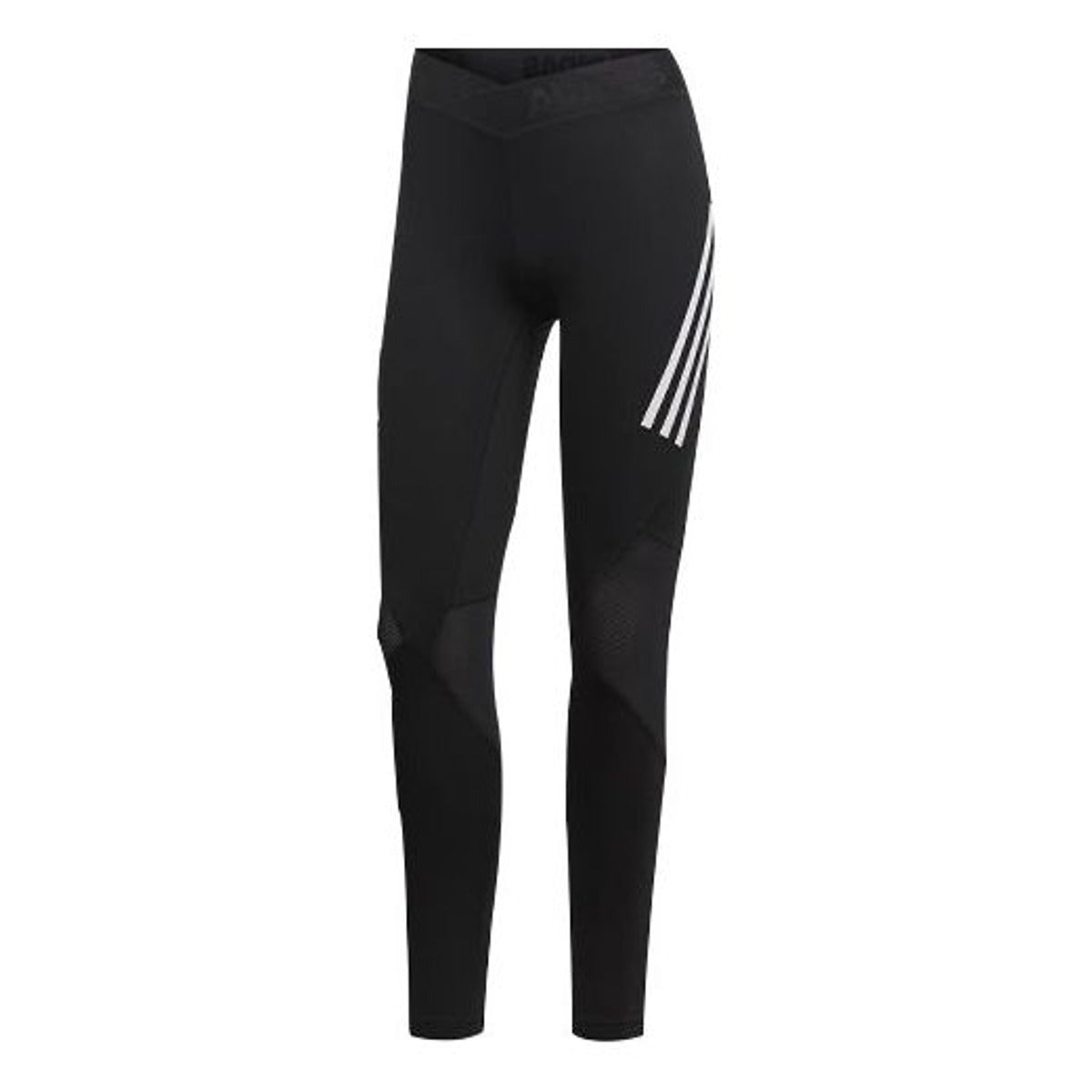 (WMNS) adidas Alphaskin Sport 3 Stripes Long Tights Asia Sizing 'Black' DQ3554