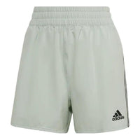 (WMNS) adidas Train Icons 3-Stripes Woven Shorts Asia Sizing 'Olive Green' HJ9823
