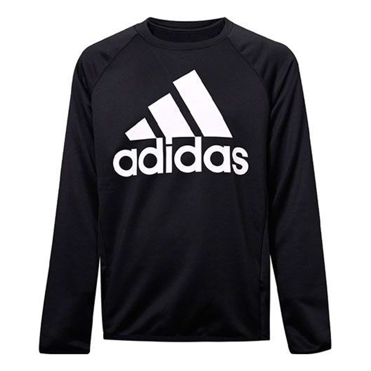 (GS) adidas Designed To Move Big Logo Sweatshirt Asia Sizing 'Black White' GN1482