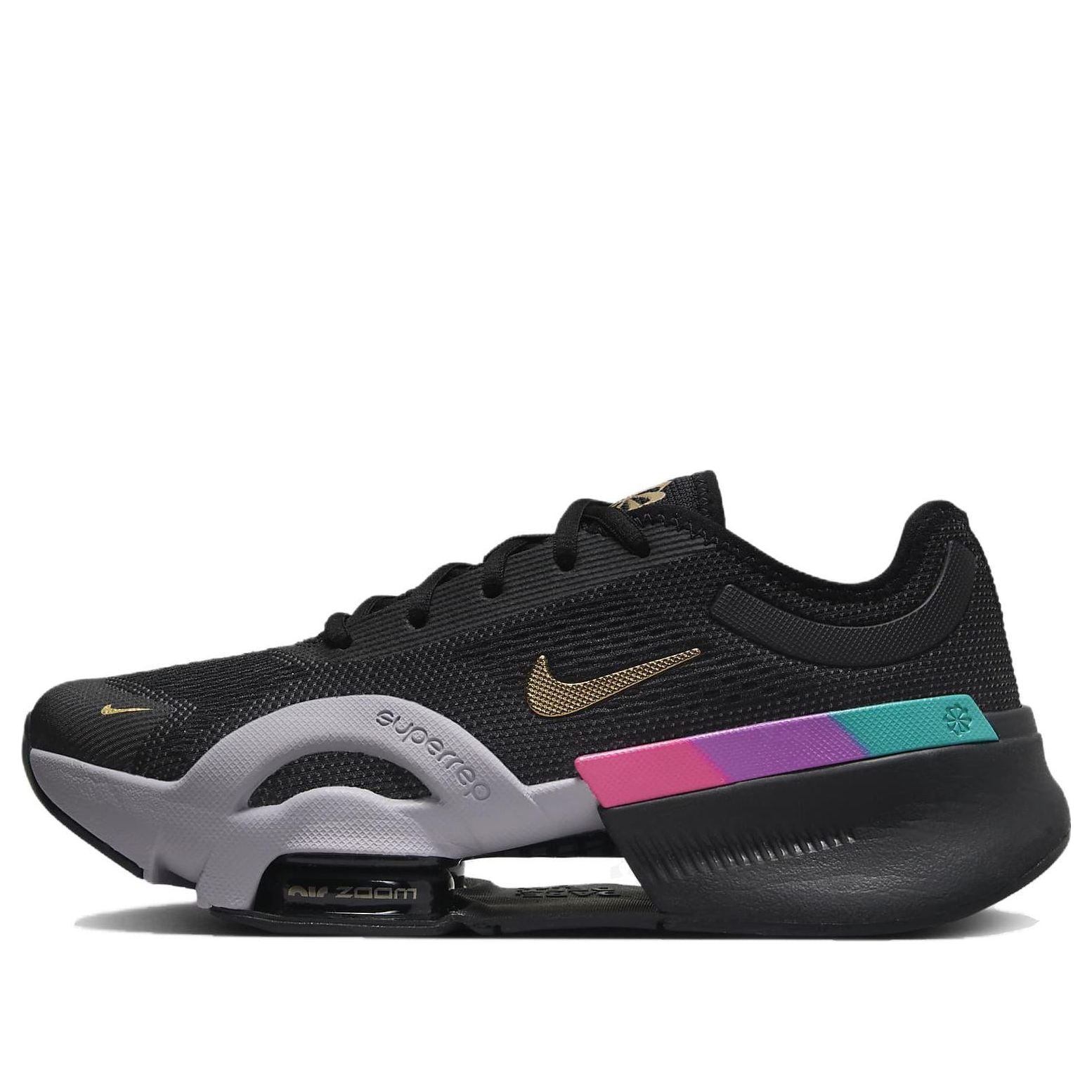 (WMNS) Nike Air Zoom SuperRep 4 Next Nature Premium 'Black Fireberry Gold' FB7154-001