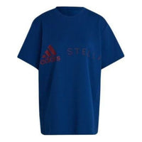 (WMNS) adidas by Stella McCartney Logo T-Shirt Asia Sizing 'Navy' HI6113