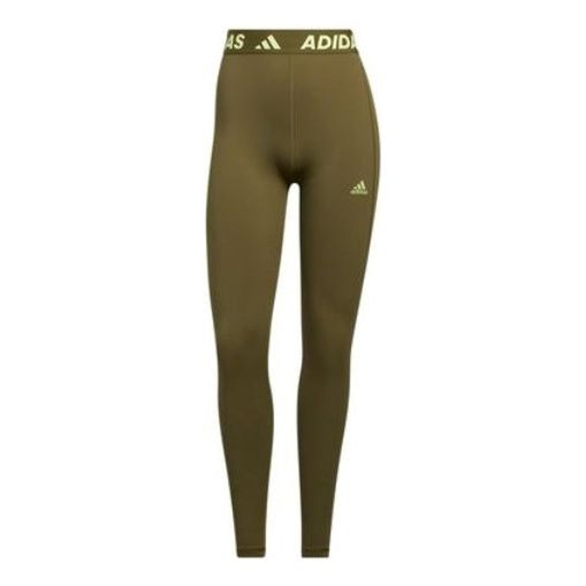 (WMNS) adidas Techfit Logo Graphic Long Tights Asia Sizing 'Green' HD1988