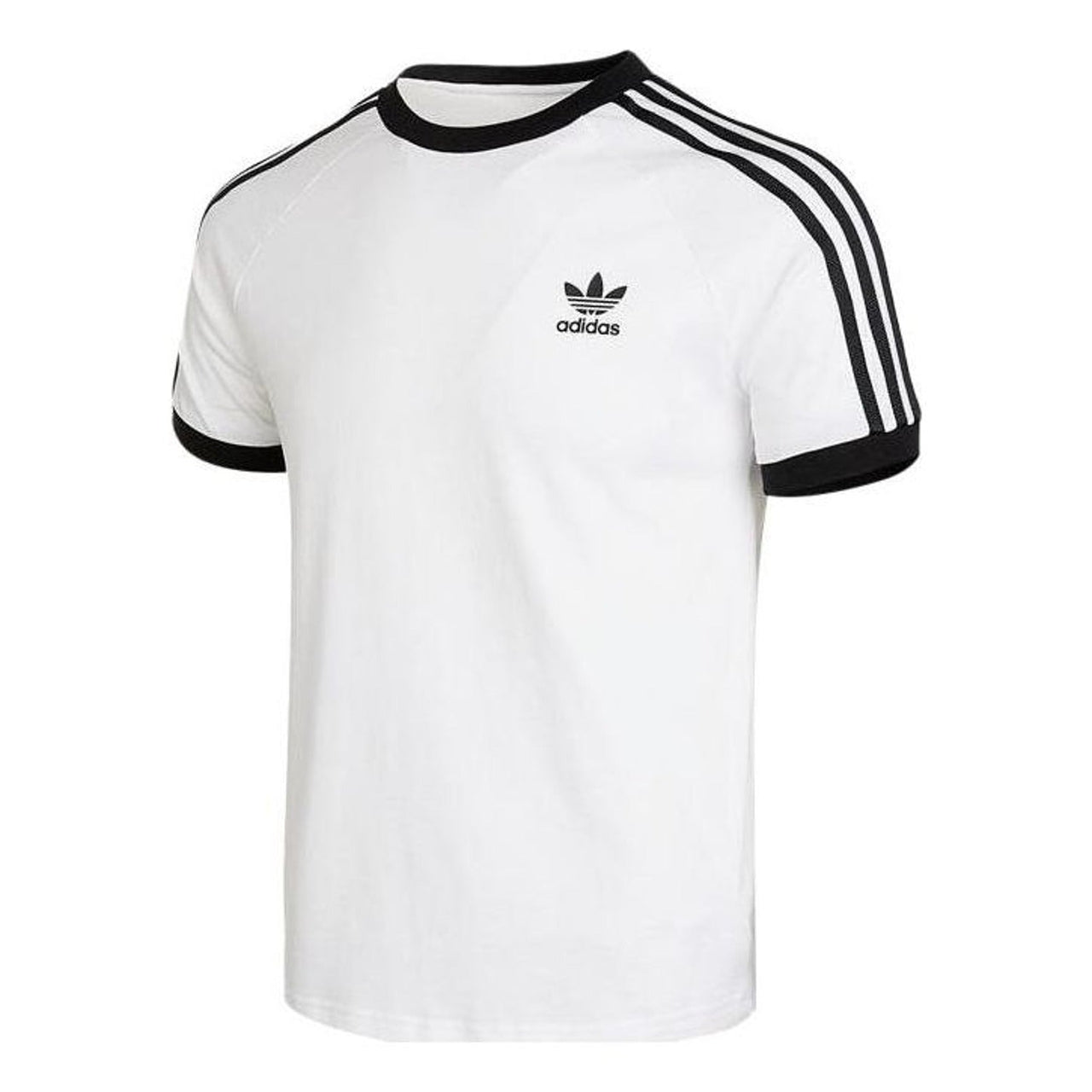 (GS) adidas Adicolor 3-Stripes T-Shirt 'White Black' HK0265