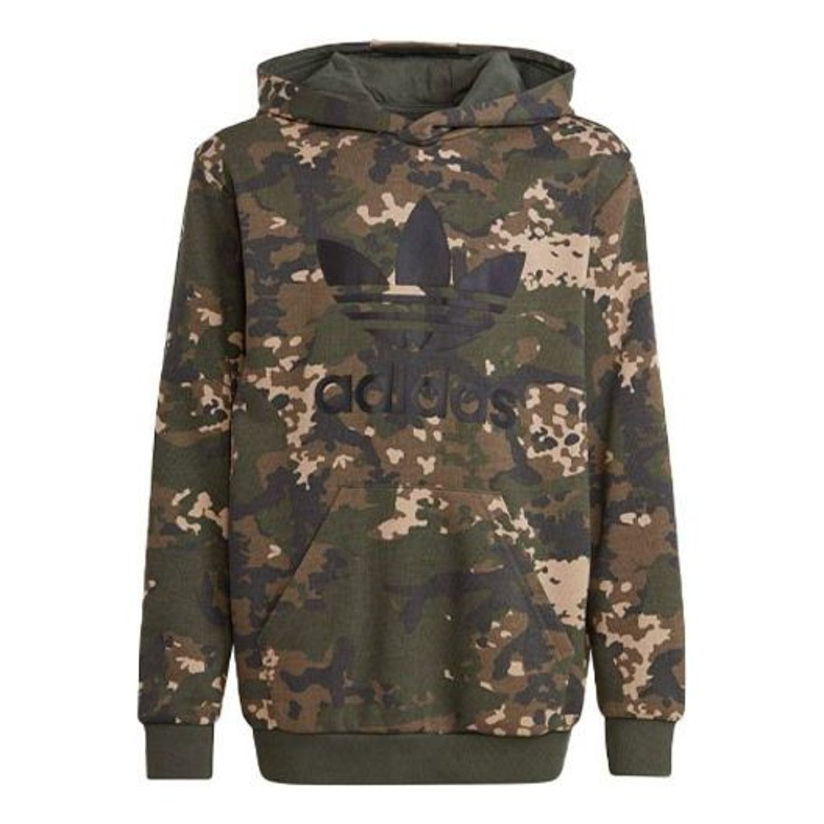 (GS) adidas Camo Hoodie 'Brown' IP0268