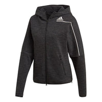 (WMNS) adidas Training Hooded Jacket Asia Sizing 'Black' GU2080