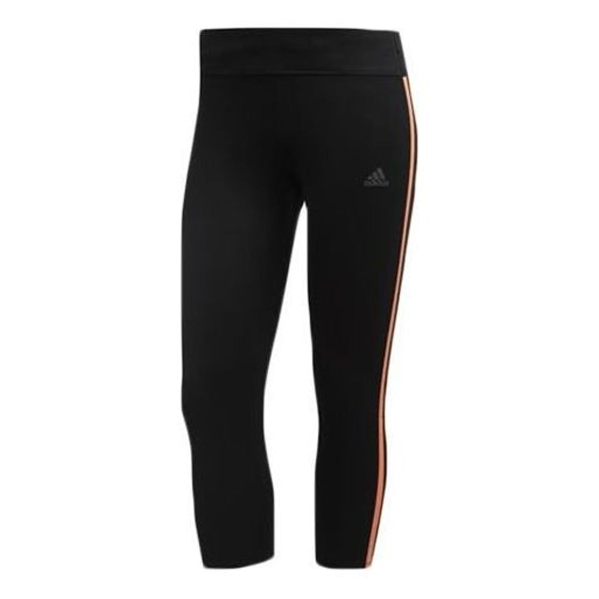 (WMNS) adidas Own the Run 3/4 Tights Asia Sizing 'Black Orange' DZ2010