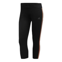 (WMNS) adidas Own the Run 3/4 Tights Asia Sizing 'Black Orange' DZ2010