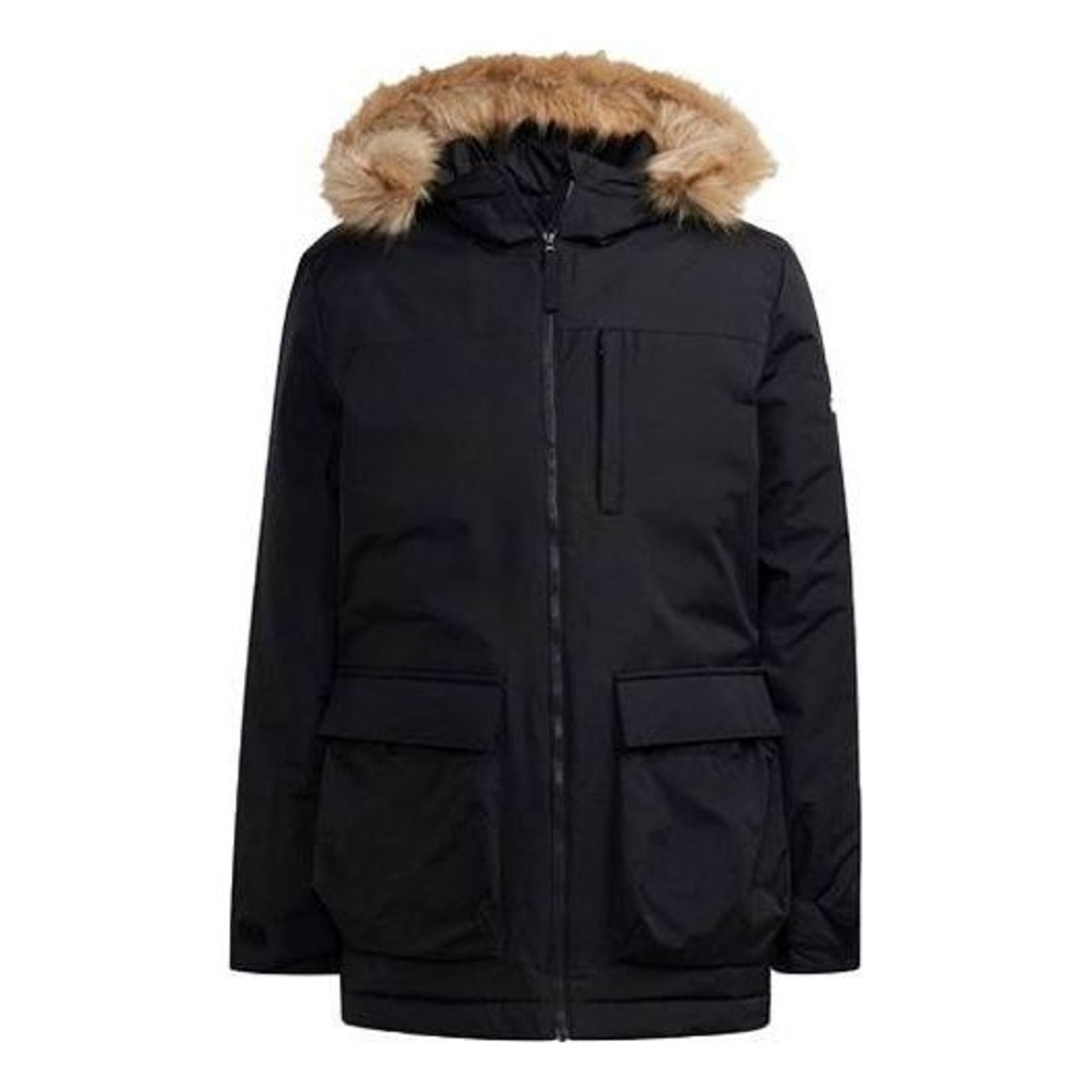 adidas Utilitas Hooded Parka Jacket Asia Sizing 'Black' GT1699