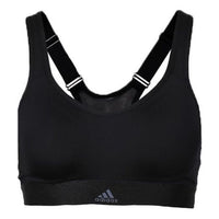 (WMNS) adidas Stronger For It Racer Bra Asia Sizing 'Black' DM7200