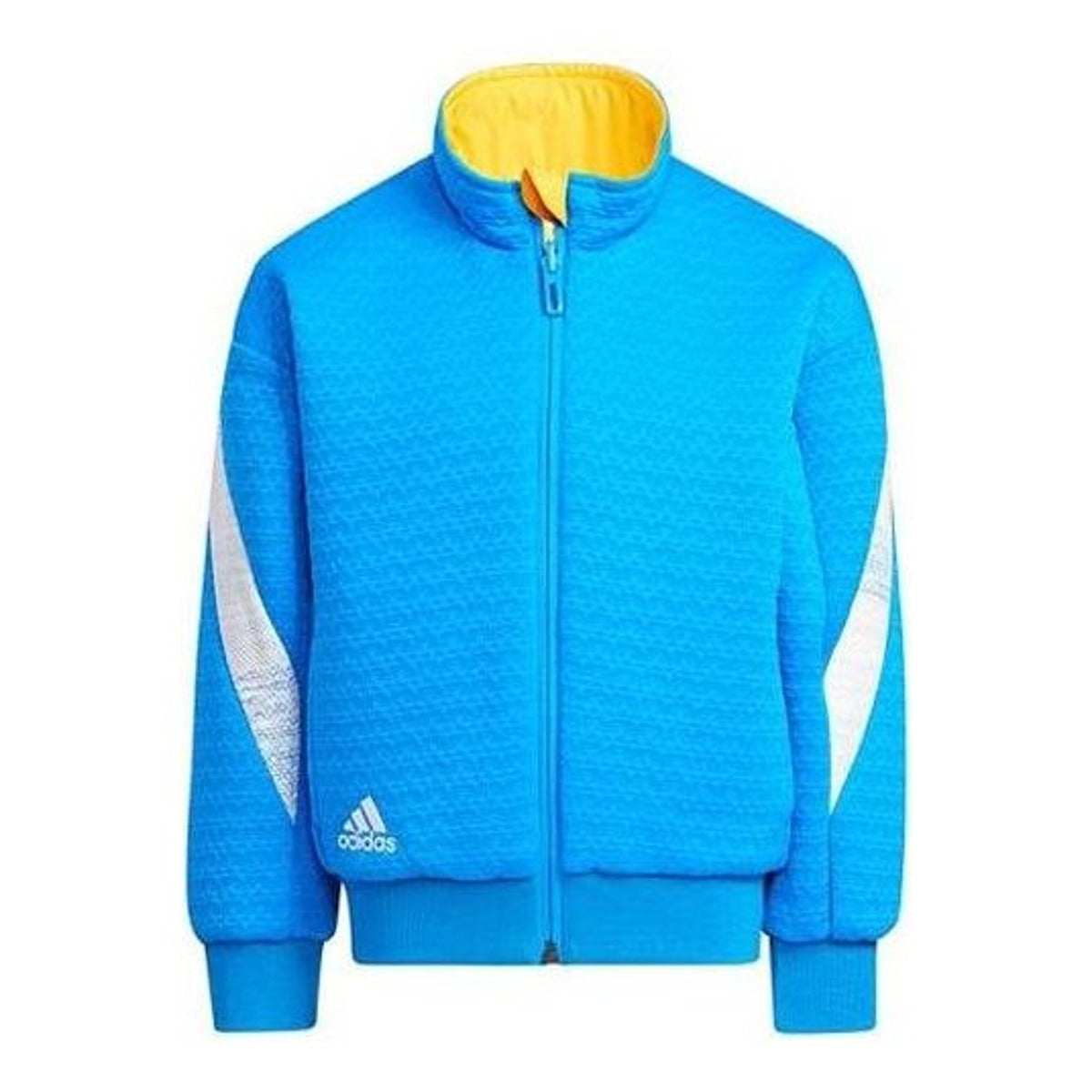 (GS) adidas Reversible Jacket Asia Sizing 'Blue Yellow' HL8556
