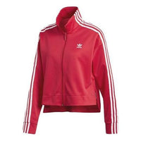 (WMNS) adidas Track Jacket Asia Sizing 'Red White' ED4755