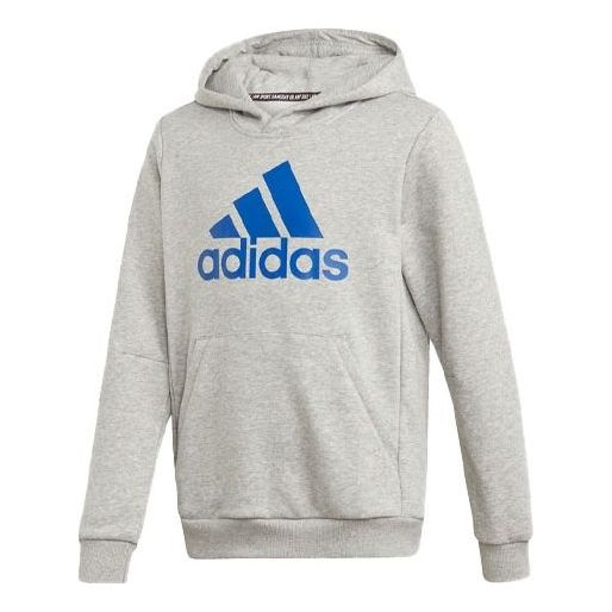 (GS) adidas Must Haves Badge of Sport Hoodie Asia Sizing 'Grey Blue' ED6471