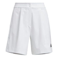 (WMNS) adidas Solid Color Logo Casual Shorts Asia Sizing 'White' HF2463