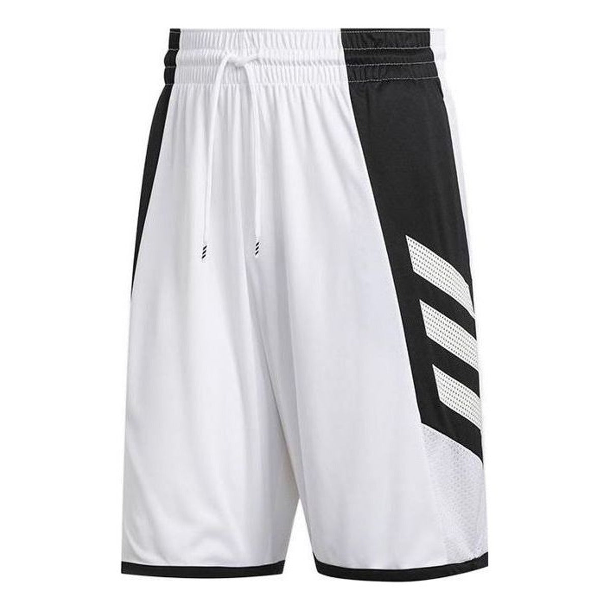 adidas  Quick-Dry Basketball Shorts Asia Sizing 'White Black' GC8081