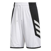 adidas  Quick-Dry Basketball Shorts Asia Sizing 'White Black' GC8081
