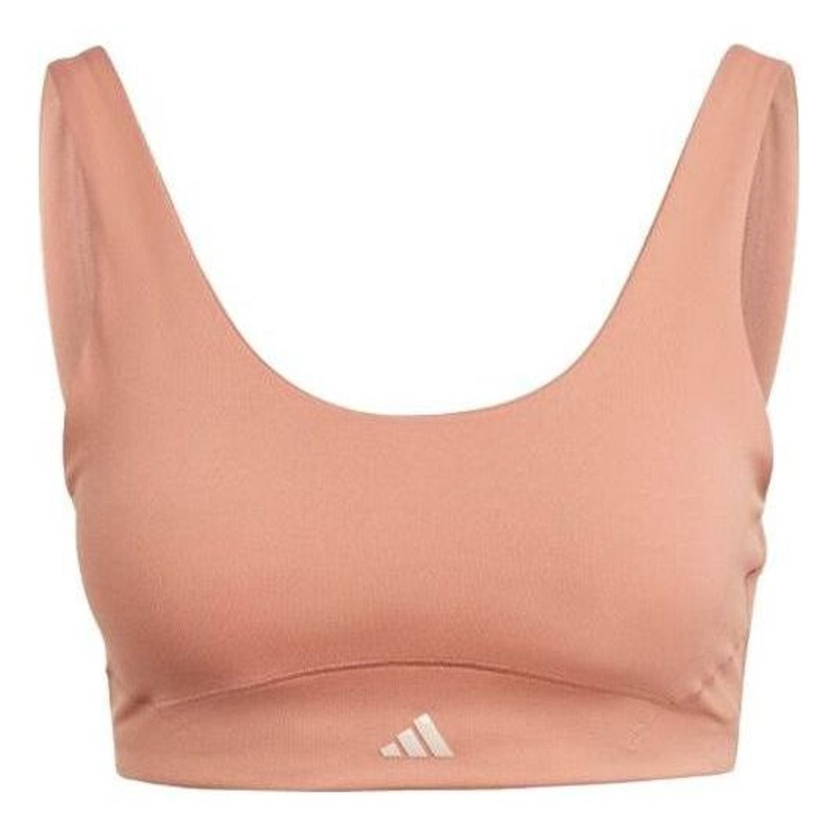 (WMNS) adidas CoreFlow Luxe Studio Medium-Support Bra Asia Sizing 'Brown' HR3035
