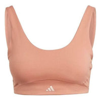 (WMNS) adidas CoreFlow Luxe Studio Medium-Support Bra Asia Sizing 'Brown' HR3035