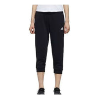 (WMNS) adidas 3/4 Knitted Pants Asia Sizing 'Black' DY8603