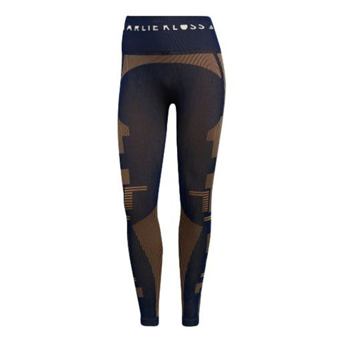 (WMNS) adidas x Karlie Kloss Knit Tights Asia Sizing 'Black Brown' HB1436