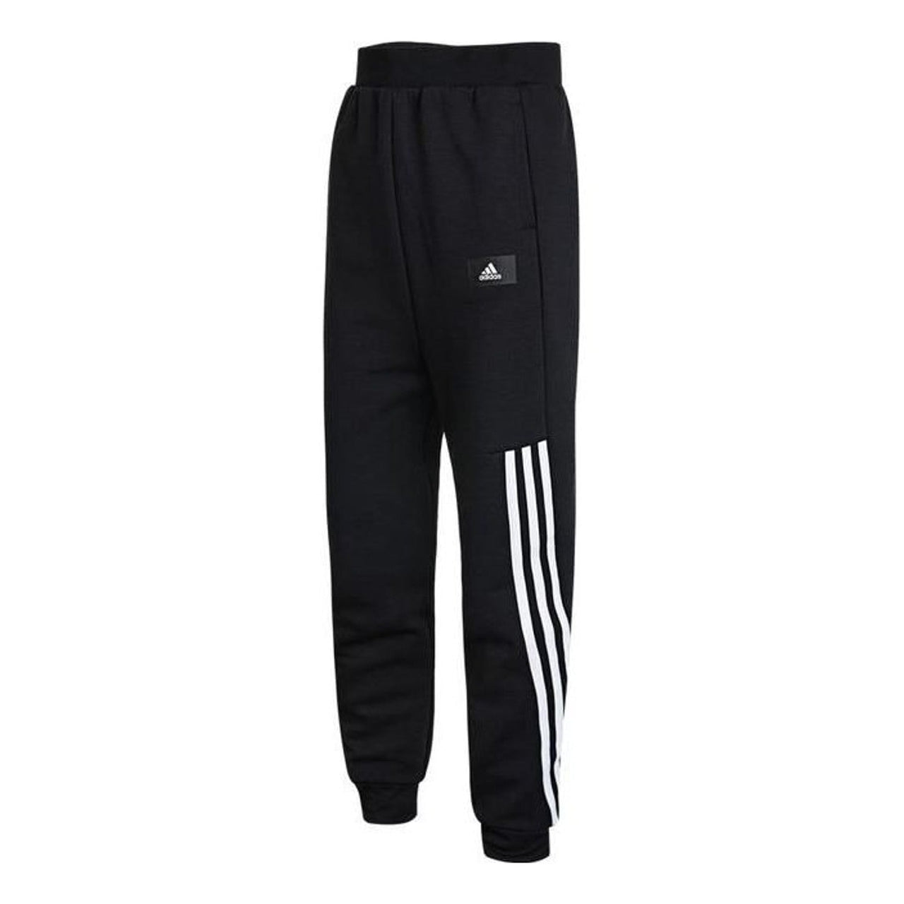 (GS) adidas Future Icons 3-Stripes Tapered-Leg Pants Asia Sizing 'Black White' H44337
