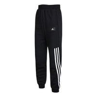 (GS) adidas Future Icons 3-Stripes Tapered-Leg Pants Asia Sizing 'Black White' H44337
