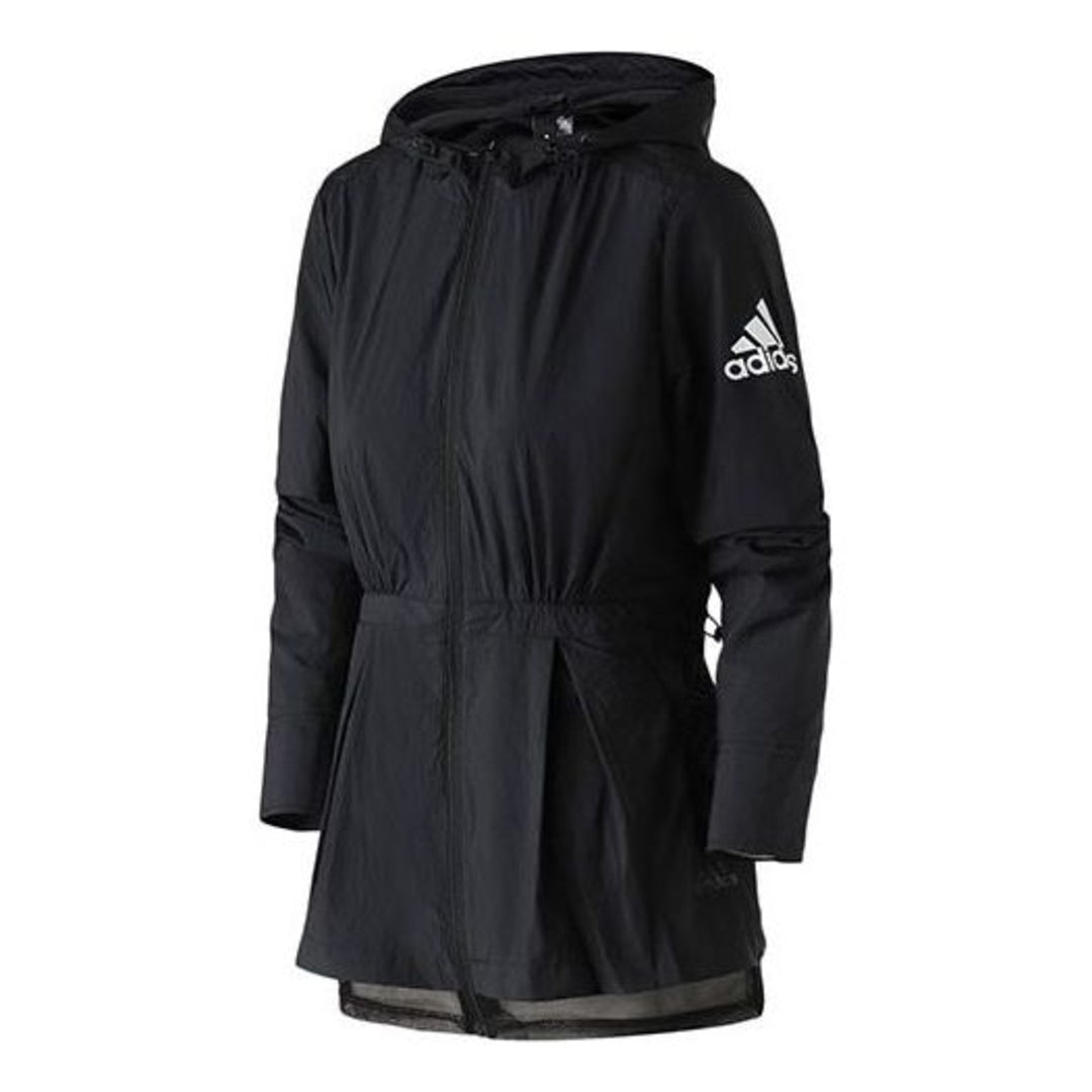 (WMNS) adidas Windbreaker Asia Sizing 'Black' EA3108