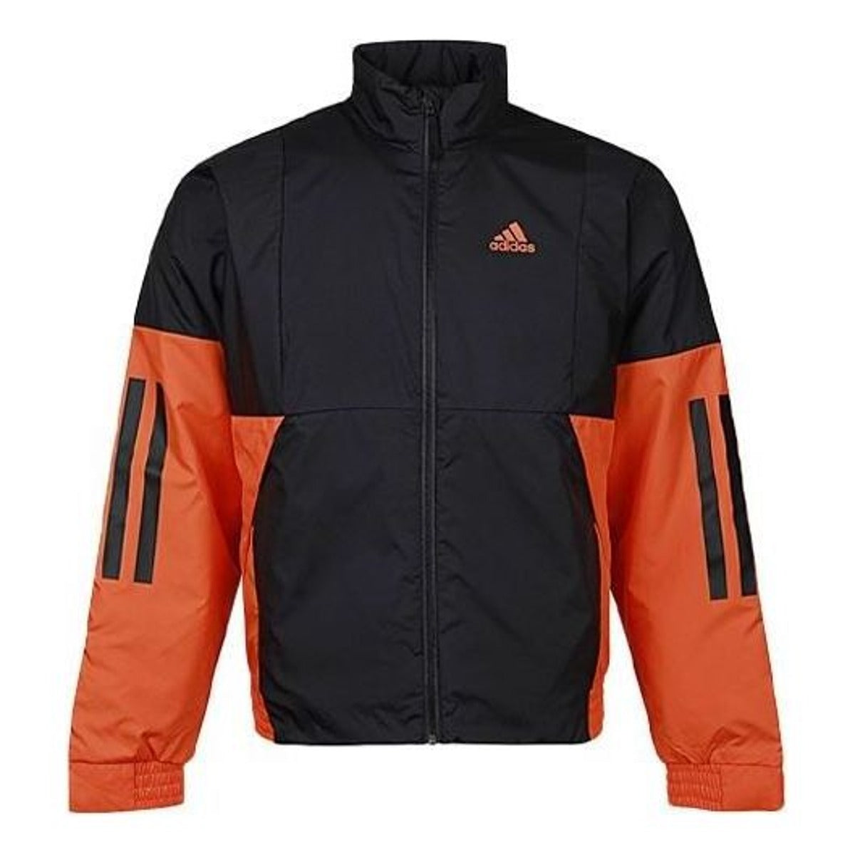 adidas Back to Sport Lite Thermal Jacket Asia Sizing 'Black Orange' FT2440