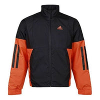 adidas Back to Sport Lite Thermal Jacket Asia Sizing 'Black Orange' FT2440