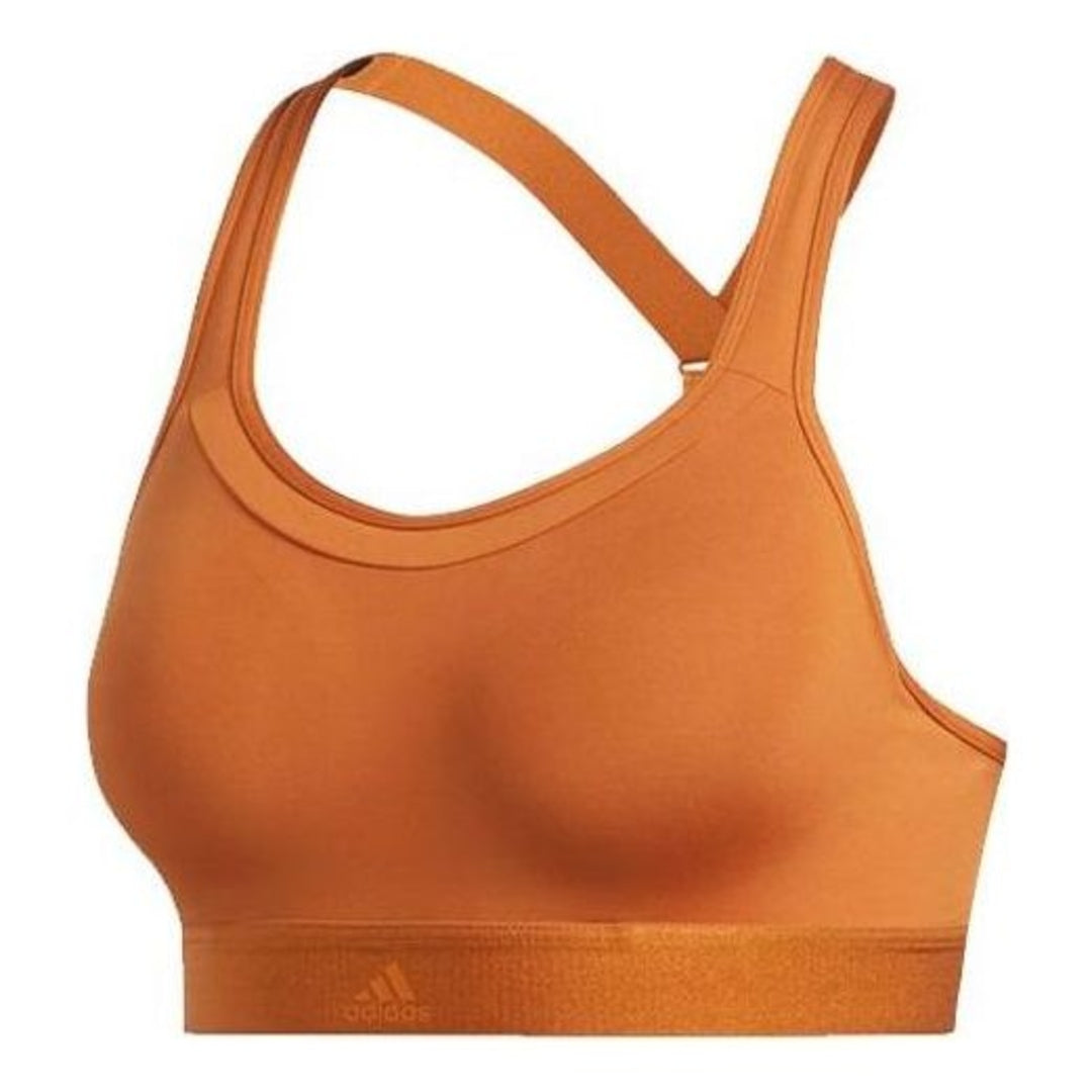 (WMNS) adidas Stronger For It Racer Bra Asia Sizing 'Brown' EA3388