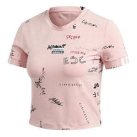 (WMNS) adidas R.Y.V. T-Shirt Asia Sizing 'Pink Black' GD3059