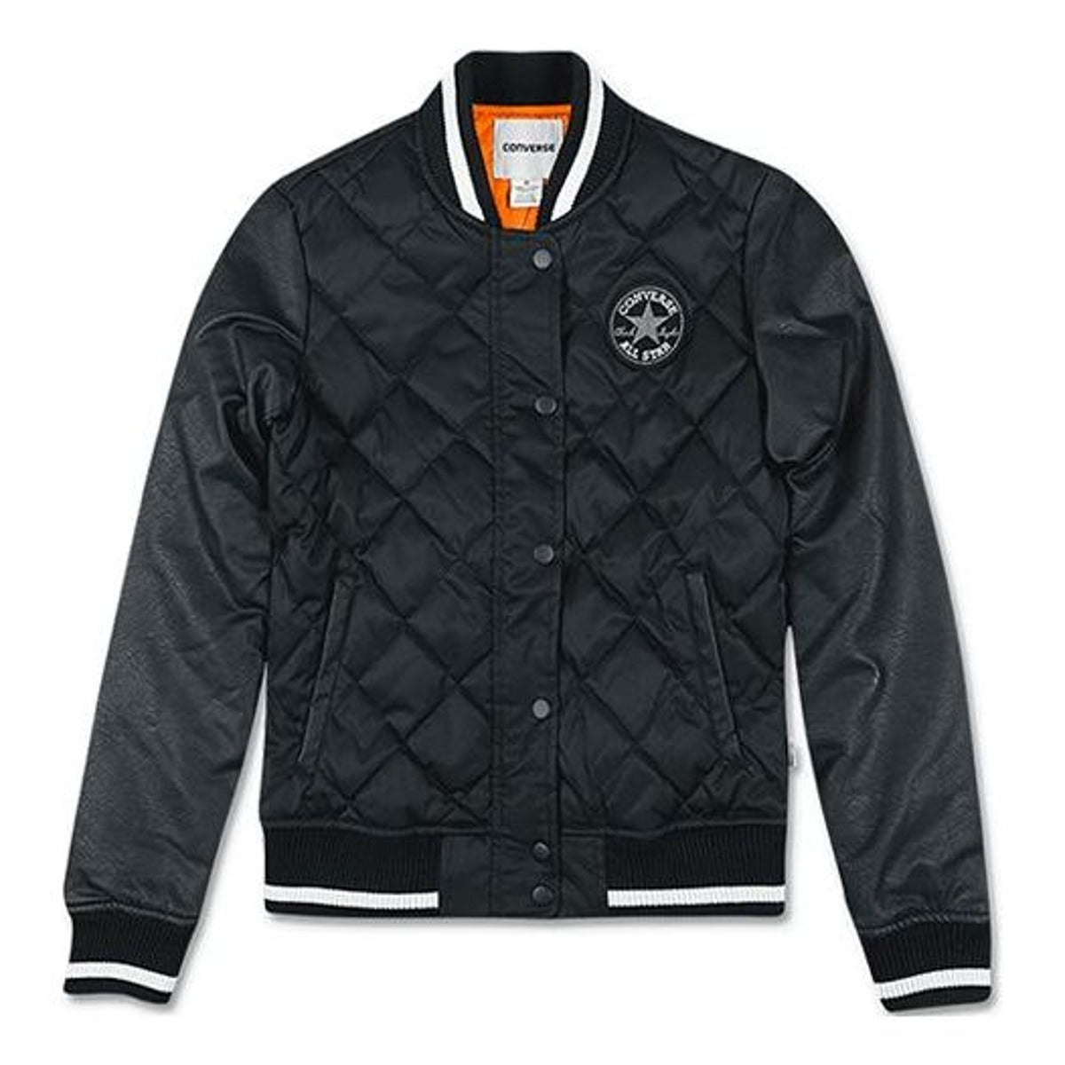 (WMNS) Converse Down Jacket Asia Sizing 'Black White' 10002397-A03