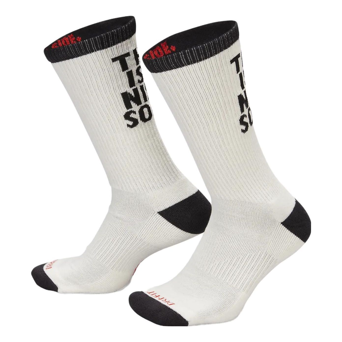 Nike Everyday Plus Cushioned Crew Socks 'Sail Black' FB3272-635