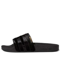 (WMNS) adidas Adilette Slide 'Black Gold Metallic' GZ6146
