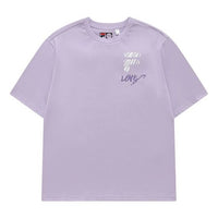 FILA FUSION Casual Logo Tee 'Lilac' T11U216103F-VT